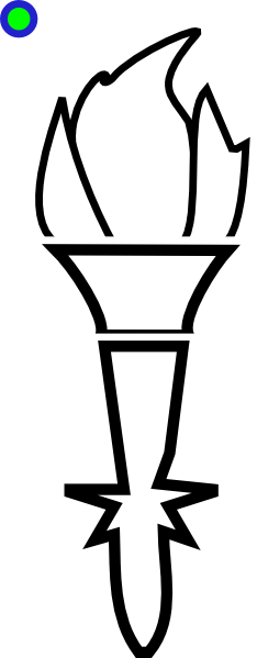 234x599 Torch Outline Clip Art