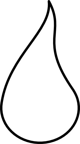 336x599 White Flame Outline Clip Art