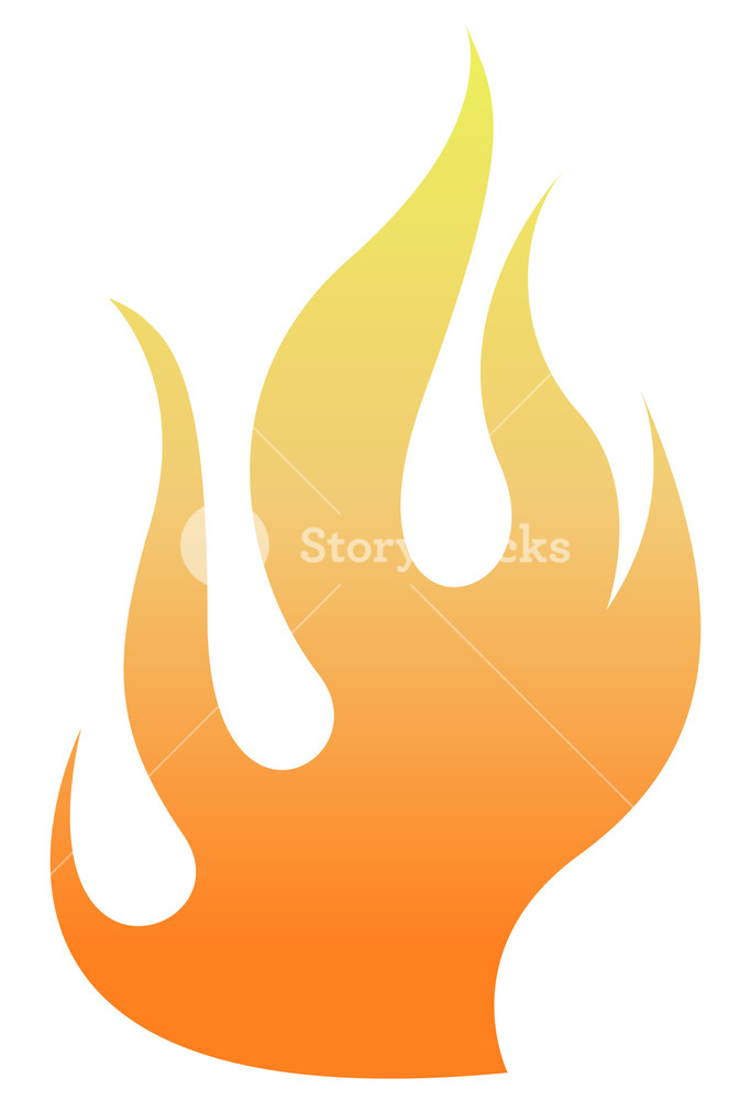 683x1000 Flame Vector Royalty Free Stock Image