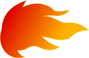 299x195 Single Flame Clip Art