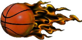 272x133 Flaming Basketball Decal Sticker 02
