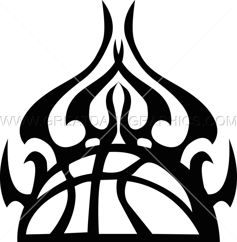 825x844 Flaming Half Basketball Production Ready Artwork For T Shirt