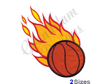340x270 Flaming Basketball Etsy