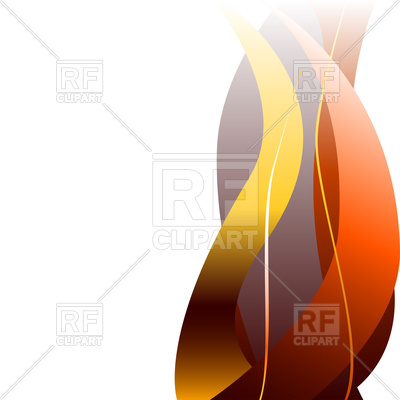 400x400 Fiery Flame Vertical On White Background Royalty Free Vector Clip