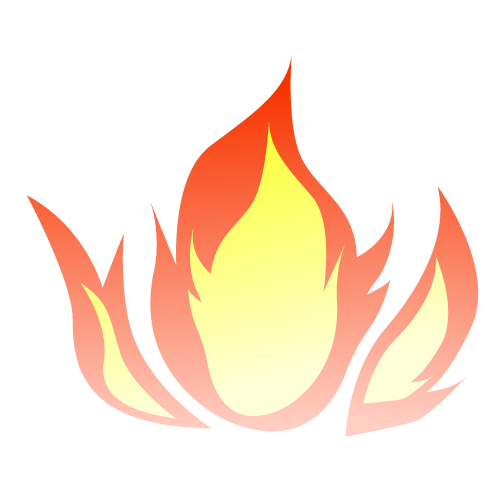 500x500 Flame Clipart Transparent Background