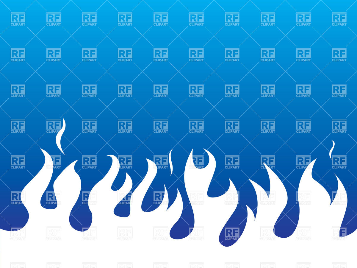1200x900 Simple White Flames On Blue Background Royalty Free Vector Clip