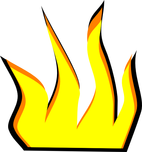 558x596 Cartoon Fire Clip Art