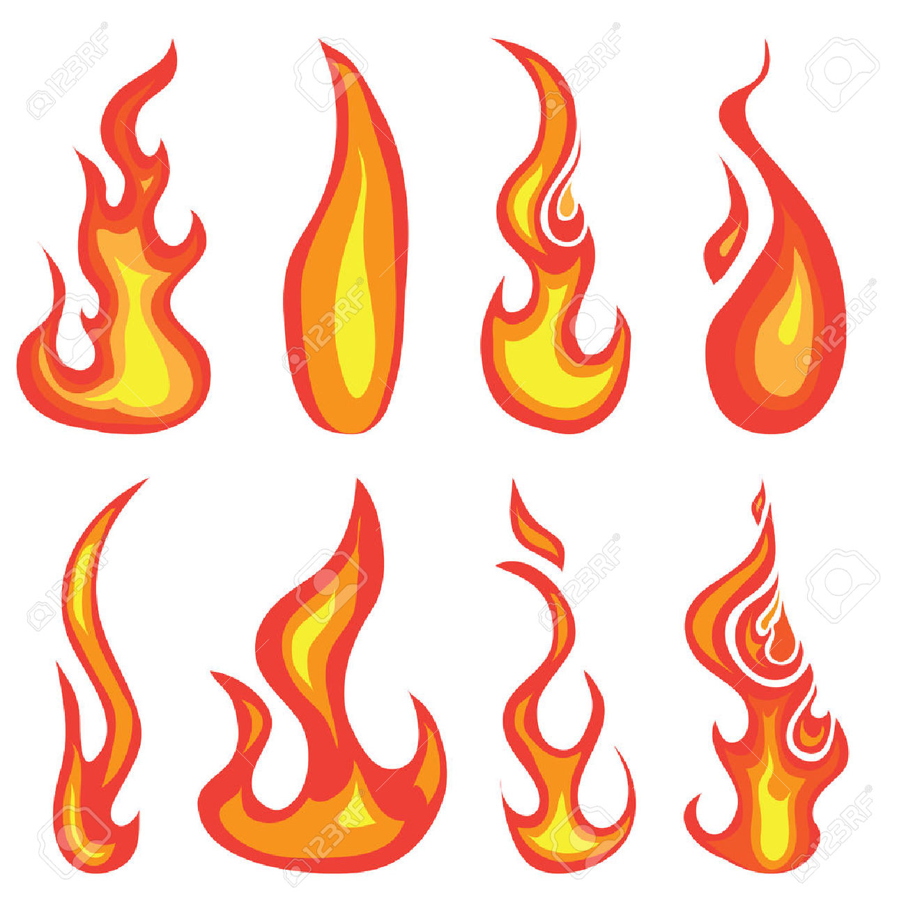 1300x1300 Drawn Flames Background
