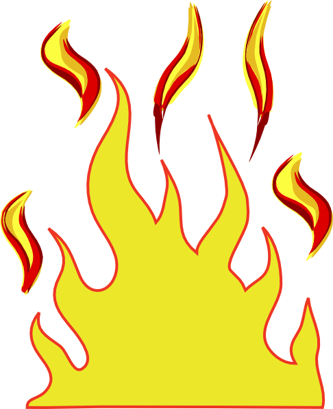 486x597 Flames Clip Art