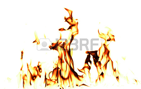 450x285 Fire Flame Isolated On White Backgound Stock Photo, Picture