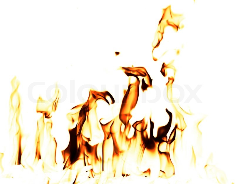 800x625 Fire Flames On A White Background Stock Photo Colourbox