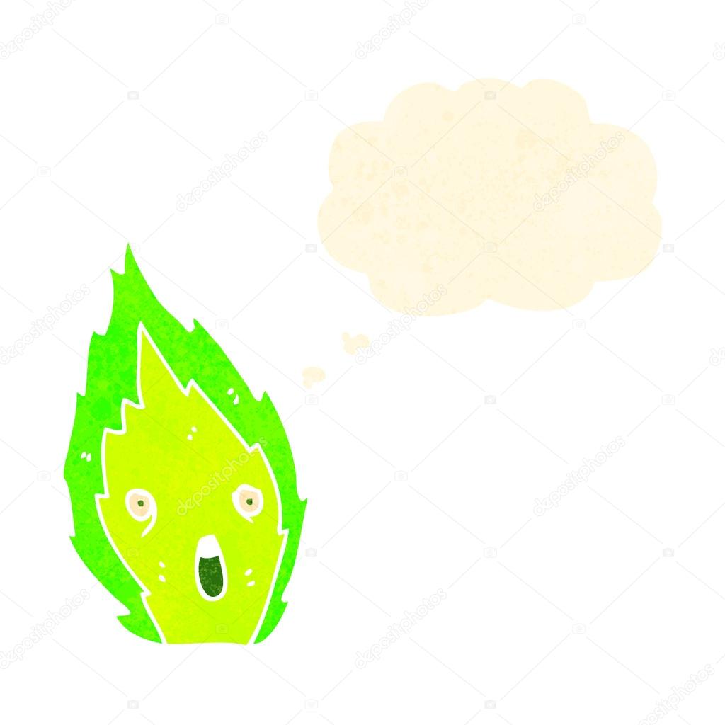 1024x1024 Green Flames White Background