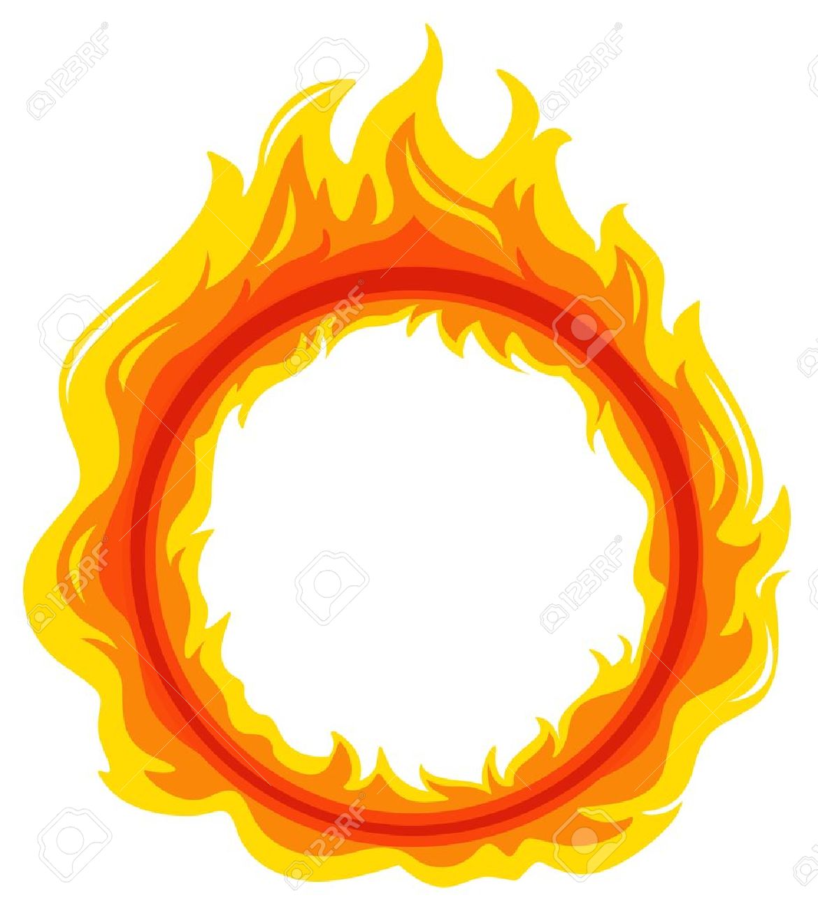 1170x1300 Illustration Of A Fireball On A White Background Royalty Free