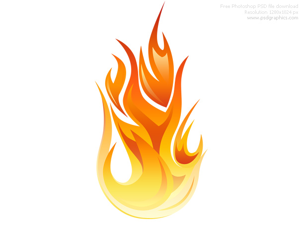 610x458 Psd Flame Icon Psdgraphics