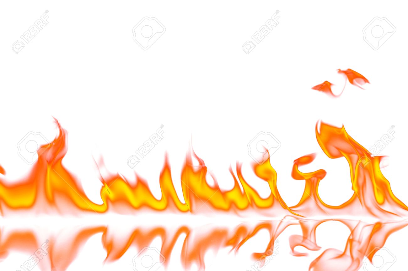 1300x866 Red And Orange Fire Flames Isolated On White Background Stock