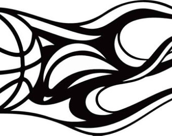 340x270 Flaming Basketball Etsy