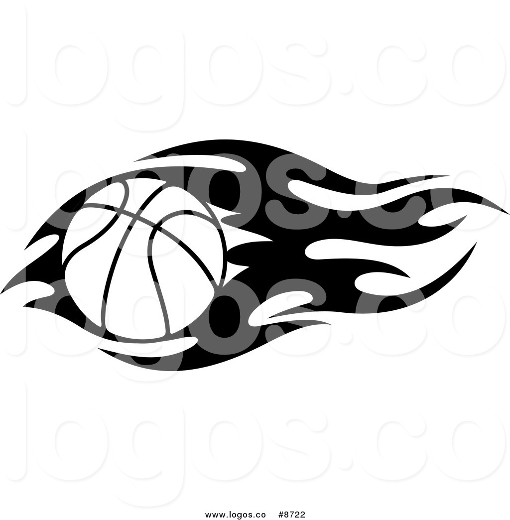 1024x1044 Royalty Free Clip Art Vector Logo Of A Black And White Flaming