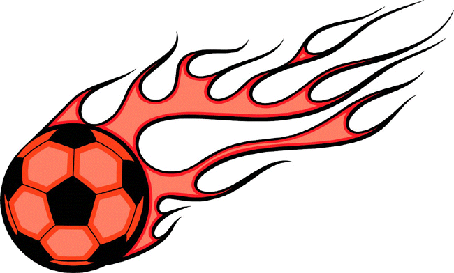 650x392 Flaming Sports Decal Sticker Designed Online