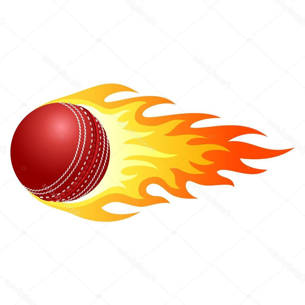 1024x1024 Top 10 Stock Illustration Flaming Cricket Ball Library