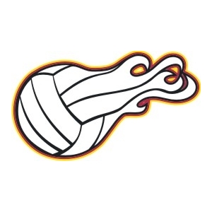 Flaming Volleyball Clipart | Free download on ClipArtMag