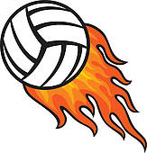 163x170 Volleyball On Fire Clipart Clipart Panda