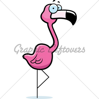 325x325 Flamingo Cartoon Moving Gl Stock Images