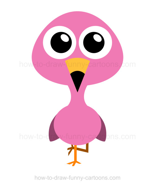 500x605 Flamingo Clipart Face