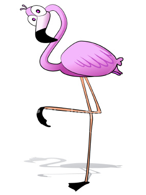 285x380 Cartoon Pink Flamingo Images Habitat All Flamingos Live