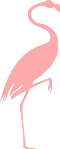 240x595 Free Flamingo Clipart Image