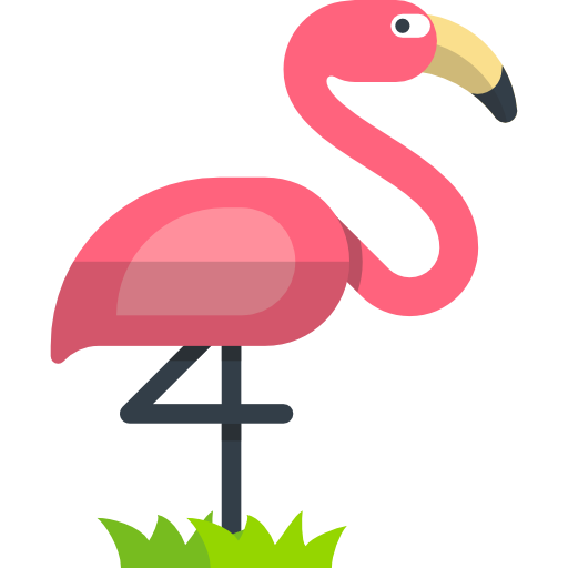 512x512 Flamingo, Bird, Side View, Brazil Set, Tall, Animals, Animal