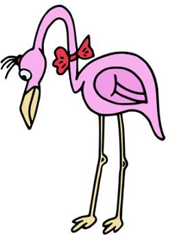 248x351 Free Flamingo Clipart