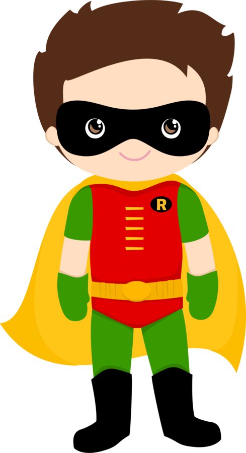 489x900 Robin Clipart Superhero