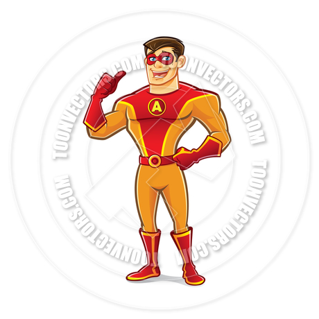 460x460 Superhero Thumbs Up Clipart