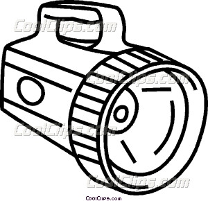 300x290 Flashlight Black And White Clipart