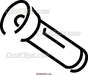 300x255 Flashlight Vector Clip Art