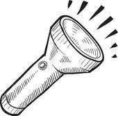 170x167 Black Clipart Flashlight