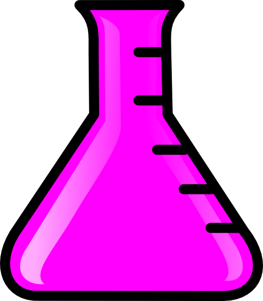 522x599 Pink Flask Clip Art