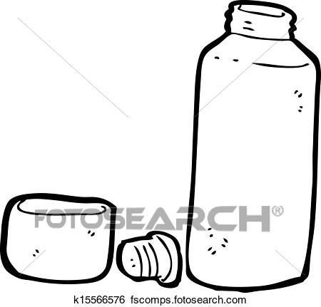 450x431 Clip Art Of Cartoon Vacuum Flask K15566576