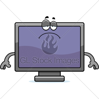 325x325 Cartoon Flat Screen Tv Idea Gl Stock Images