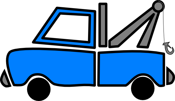 600x348 Tow Truck Blue Tow Clip Art