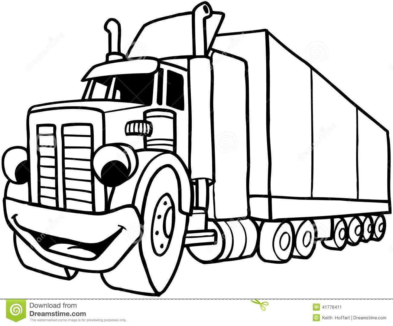 1300x1077 Semi Truck Vector Clipart