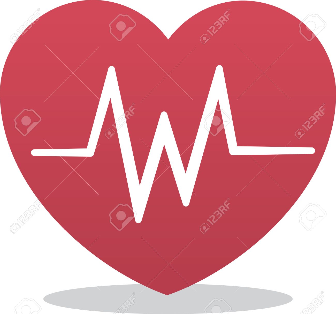 1300x1216 Heart Icon With Ekg Symbol Royalty Free Cliparts, Vectors,