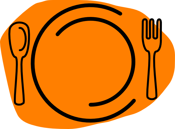 600x442 Plate Clipart Plate Silverware
