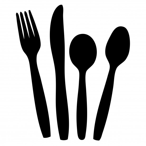 615x615 Silverware Clipart