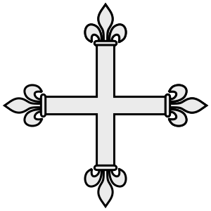 300x300 Filecoa Illustration Cross Fleur De Lys 2.svg