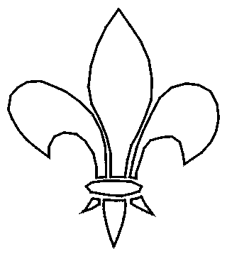 320x361 Fleur De Lis Stencils