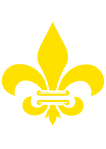 213x298 Fleur De Lis Gold With White Clip Art