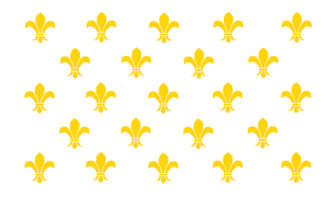 300x180 France Fleur De Lis 23 Gold On White Flags And Accessories