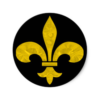 324x324 Gold Fleur De Lis Stickers Zazzle