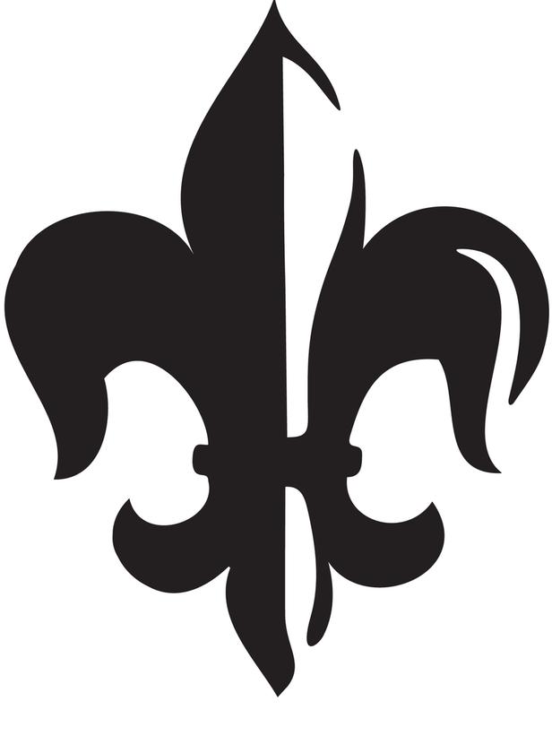 616x821 Fleur De Lis Pumpkin Stencil
